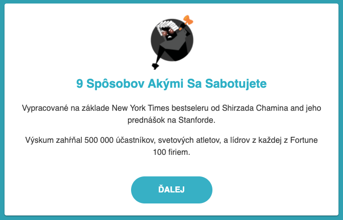 Úvod testu saboterov